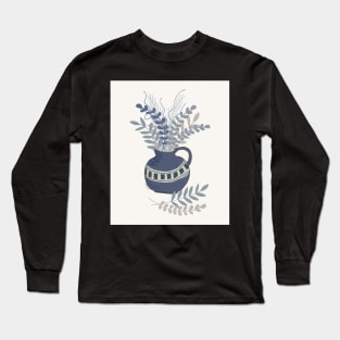 Still Life in Blue Vase Long Sleeve T-Shirt